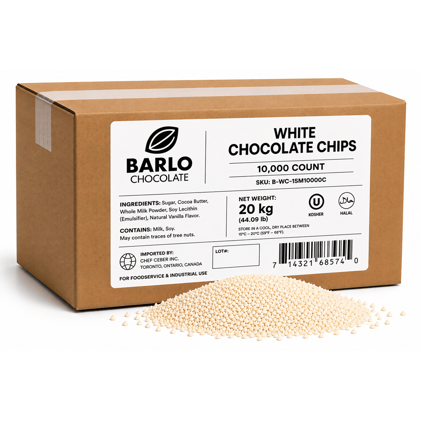 10,000ct White Chocolate Chips